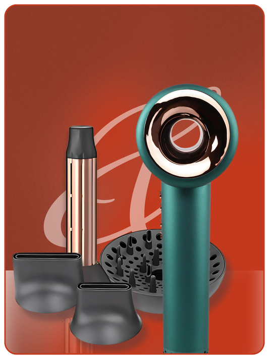 HURRICANE džiovintuvas + SUPER CURLING antgalis